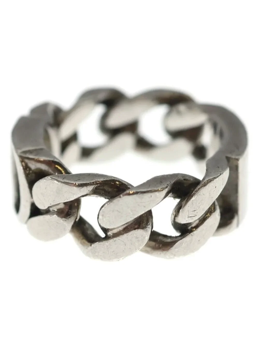 Dior CD Icon Chain Link Signature Ring Silver